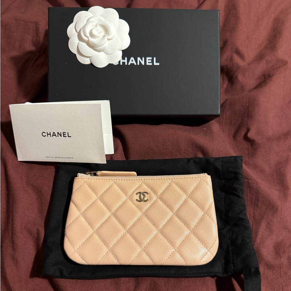 Chanel Caviar Leather Pouch